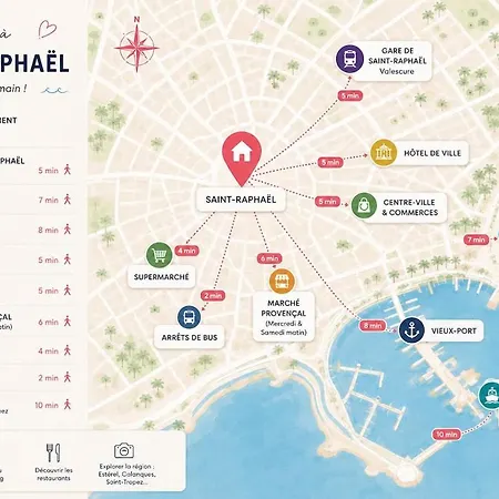 Apartamento Saint-raphaël Centre, à Pied